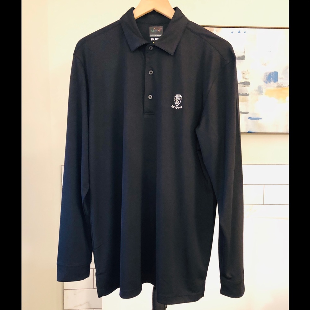 Greg Norman Long Sleeve Micro Pique Polo, NWOT